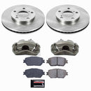 PowerStop OE Stock Replacement Low-Dust Ceramic Brake Pad, Rotor and Caliper Kit