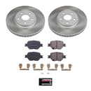PowerStop Semi-Coated Rotor and Low-Dust Ceramic Brake Pad Kit