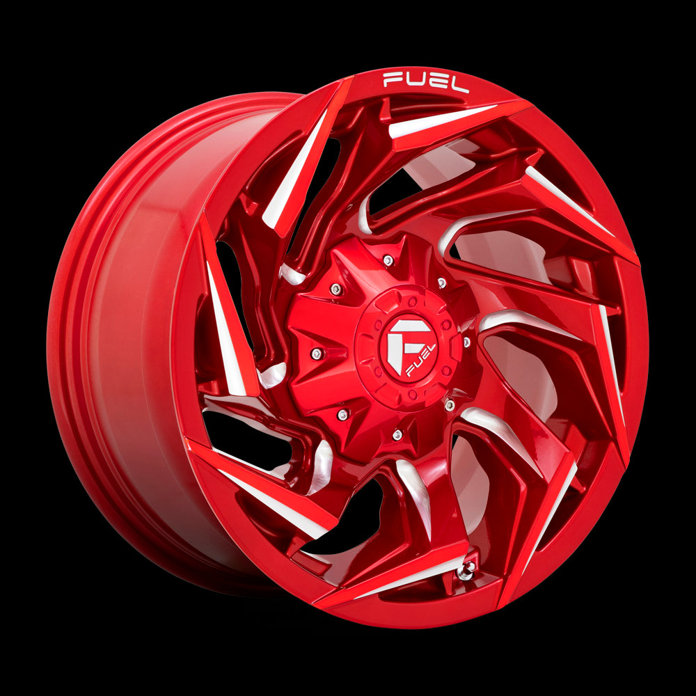 22X10 Fuel D754 REACTION Candy Red Milled 8X170 ET-18 wheel/rim