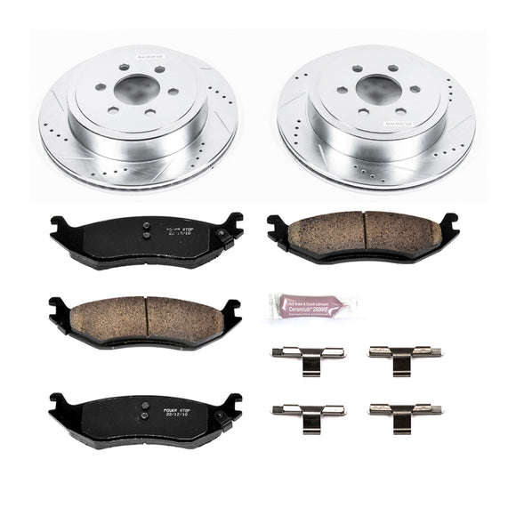 PowerStop Z23 Daily Driver Carbon-Fiber Ceramic Brake Pad and Drilled & Slotted