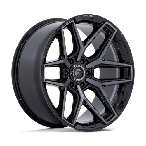 17x9 Fuel Off-Road Flux Gloss Black Brushed Face With Gray Tint 6x135 ET1 Wheel