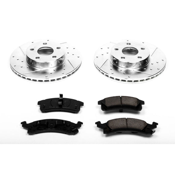 PowerStop Z23 Daily Driver Carbon-Fiber Ceramic Brake Pad and Drilled & Slotted