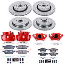 PowerStop Z23 Daily Driver Carbon-Fiber Ceramic Pads Drilled & Slotted Rotor & C