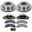 PowerStop OE Stock Replacement Low-Dust Ceramic Brake Pad, Rotor and Caliper Kit