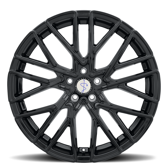 20x9 Sapphire Luxury Alloys SX02-02 Gloss Black 5x112 ET35 CB66.56 Wheel Rim