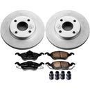 PowerStop Genuine Geomet Coated Rotor and Low-Dust Ceramic Brake Pad Kit