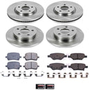 PowerStop OE Stock Replacement Low-Dust Ceramic Brake Pad and Rotor Kit