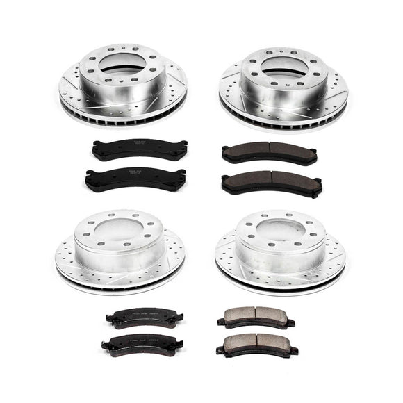 PowerStop Z23 Daily Driver Carbon-Fiber Ceramic Brake Pad and Drilled & Slotted