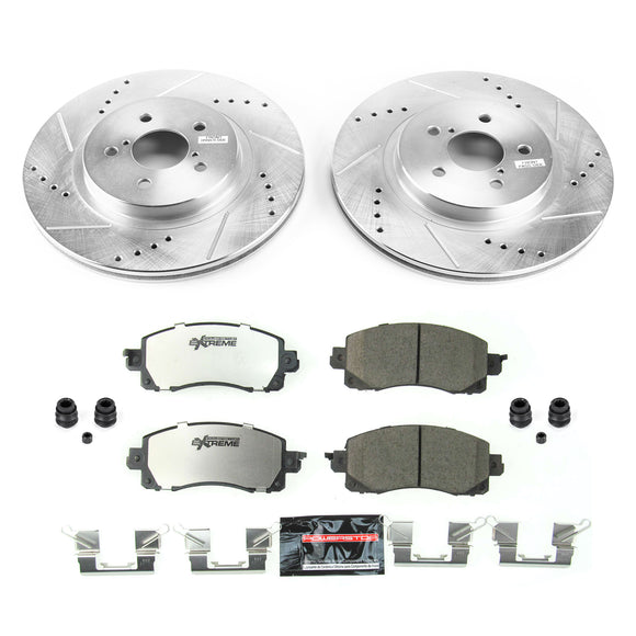 PowerStop Z26 Street Performance Ceramic Brake Pad and Drilled & Slotted Rotor K