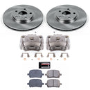 PowerStop OE Stock Replacement Low-Dust Ceramic Brake Pad, Rotor and Caliper Kit