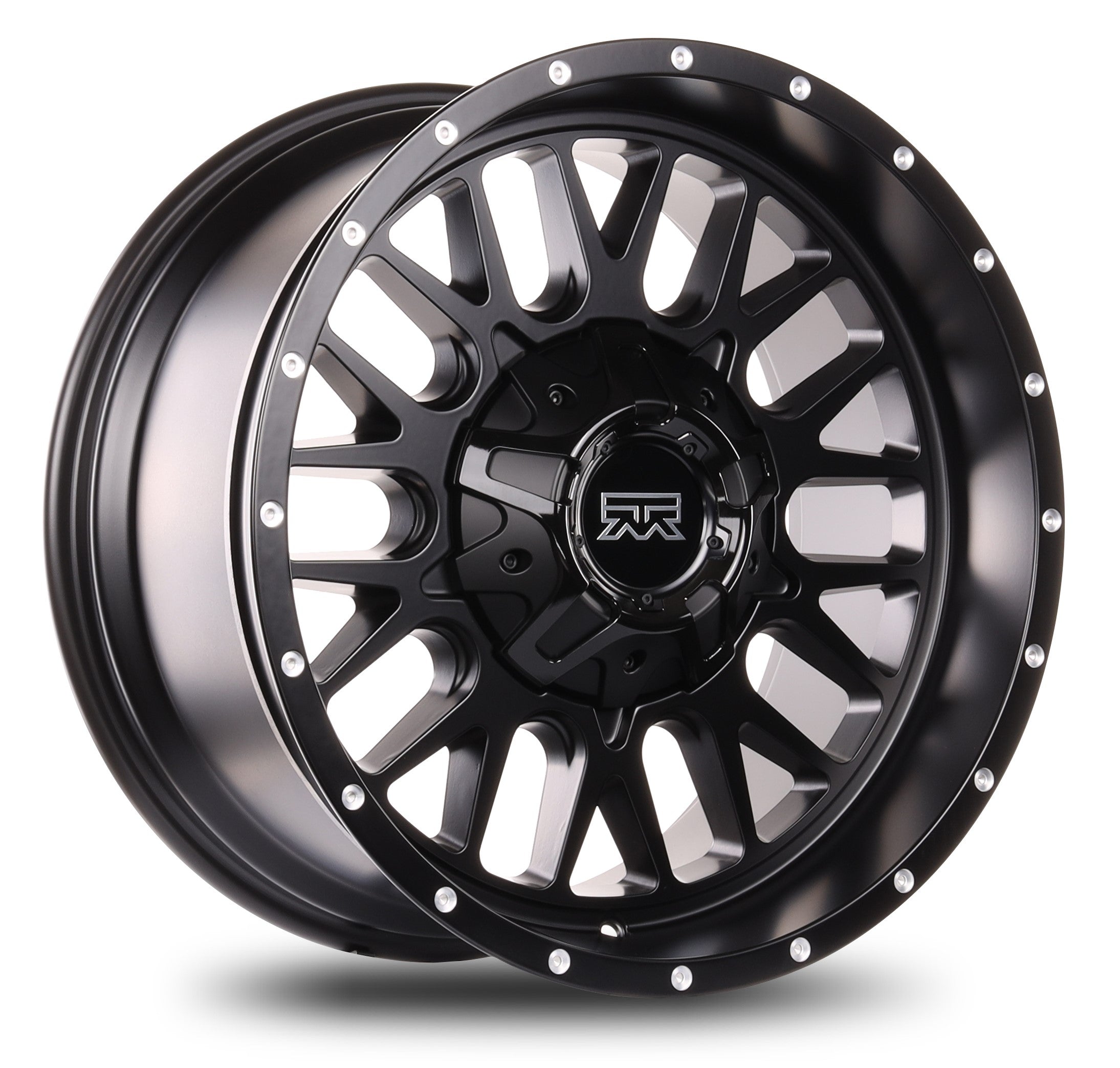 20x10 Mudder Trucker MT937 Sawtooth Black 6x135 6x139.7 6x5.5 ET-18 Wheel