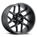 20x10 Vision 360 Sliver Satin Black Wheel 5x139.7 ET-25 CB108