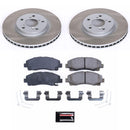 PowerStop Semi-Coated Rotor and Low-Dust Ceramic Brake Pad Kit