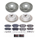 PowerStop Semi-Coated Rotor and Low-Dust Ceramic Brake Pad Kit