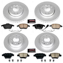 PowerStop Genuine Geomet Coated Rotor and Carbon-Fiber Ceramic Brake Pad Kit