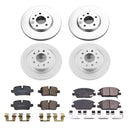 PowerStop Genuine Geomet Coated Rotor and Low-Dust Ceramic Brake Pad Kit