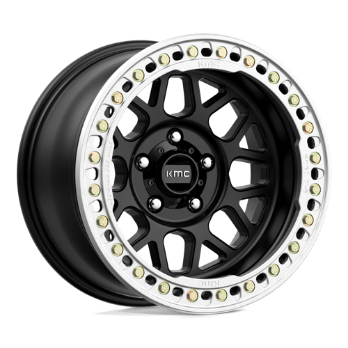 18X9 KMC KM235 Grenade Crawl Beadlock Black 6X139.7 6X5.5 ET10 Wheel Rim