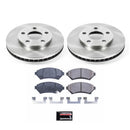PowerStop OE Stock Replacement Low-Dust Ceramic Brake Pad and Rotor Kit