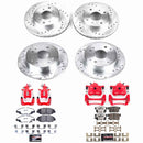 PowerStop Z26 Street Performance Ceramic Brake Pad, Drilled Slotted Rotor, and C