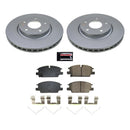 PowerStop Genuine Geomet Coated Rotor and Low-Dust Ceramic Brake Pad Kit