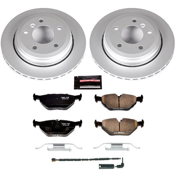 PowerStop Genuine Geomet Coated Rotor and Carbon-Fiber Ceramic Brake Pad Kit