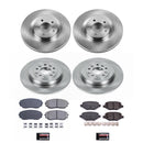 PowerStop OE Stock Replacement Low-Dust Ceramic Brake Pad and Rotor Kit