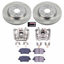 PowerStop OE Stock Replacement Low-Dust Ceramic Brake Pad, Rotor and Caliper Kit