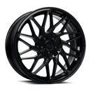 18x8 Katana KR09 Glossy Black Wheel 5x108 ET40 CB73.1