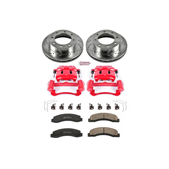 PowerStop Z23 Daily Driver Carbon-Fiber Ceramic Pads Drilled & Slotted Rotor & C