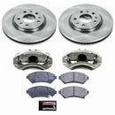 PowerStop OE Stock Replacement Low-Dust Ceramic Brake Pad, Rotor and Caliper Kit