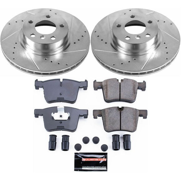 PowerStop Z23 Daily Driver Carbon-Fiber Ceramic Brake Pad and Drilled & Slotted