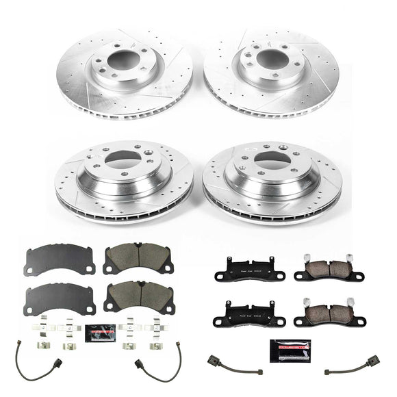 PowerStop Z23 Daily Driver Carbon-Fiber Ceramic Brake Pad and Drilled & Slotted