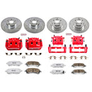 PowerStop Z26 Street Performance Ceramic Brake Pad, Drilled Slotted Rotor, and C