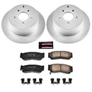 PowerStop Genuine Geomet Coated Rotor and Low-Dust Ceramic Brake Pad Kit