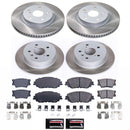 PowerStop Semi-Coated Rotor and Low-Dust Ceramic Brake Pad Kit
