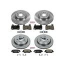 PowerStop OE Stock Replacement Low-Dust Ceramic Brake Pad and Rotor Kit