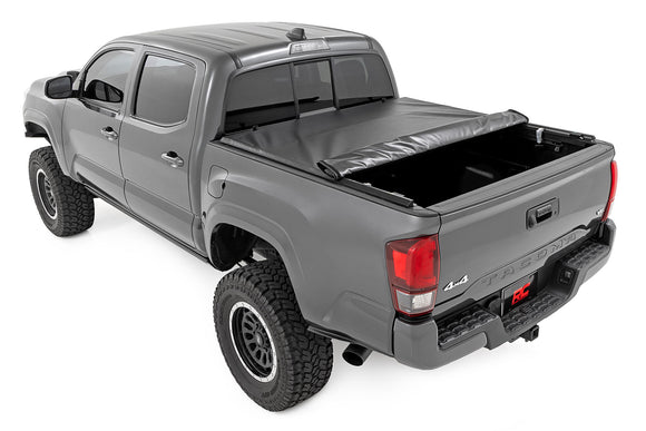 Rough Coutnry Soft Roll Up Bed Cover 5' Bed for Toyota Tacoma 2WD 4WD 2016-2023