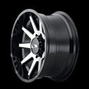 18x9 Ion 143 Black Machined 5x139.7 ET0 CB108 Wheel Rim