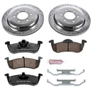 PowerStop Z36 Carbon-Fiber Ceramic Brake Pad with Drilled and Slotted Rotor Kit
