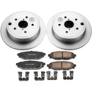 PowerStop Genuine Geomet Coated Rotor and Low-Dust Ceramic Brake Pad Kit