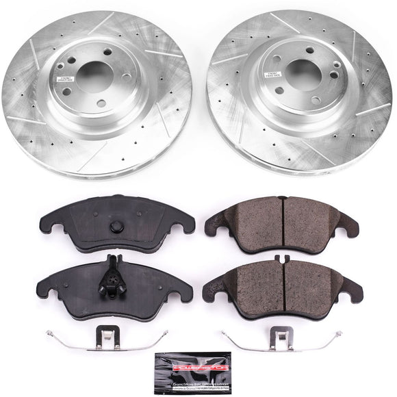 PowerStop Z23 Daily Driver Carbon-Fiber Ceramic Brake Pad and Drilled & Slotted