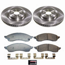 OE Stock Replacement Low-Dust Ceramic Brake Pad and Rotor Kit