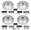PowerStop Genuine Geomet Coated Rotor and Carbon-Fiber Ceramic Brake Pad Kit