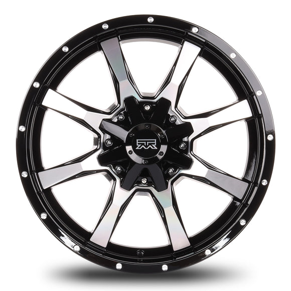 20x9 Mudder Trucker MT513 Breakover Black Machined 8x180 ET18 Wheel Rim