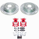 PowerStop Z26 Street Performance Ceramic Brake Pad, Drilled Slotted Rotor, and C
