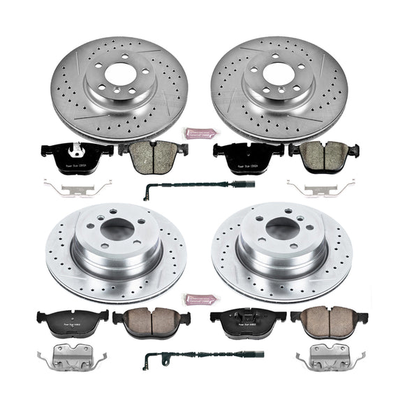 PowerStop Z23 Daily Driver Carbon-Fiber Ceramic Brake Pad and Drilled & Slotted