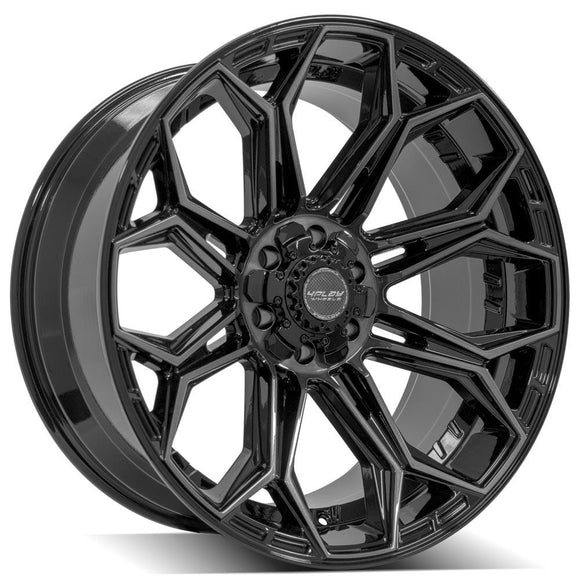 4Play Gen3 4P83 22x10 Black Brushed Face Tinted Wheel 6x135 ET-18 CB106.1
