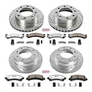 PowerStop Z36 Carbon-Fiber Ceramic Brake Pad with Drilled and Slotted Rotor Kit