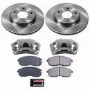 PowerStop OE Stock Replacement Low-Dust Ceramic Brake Pad, Rotor and Caliper Kit