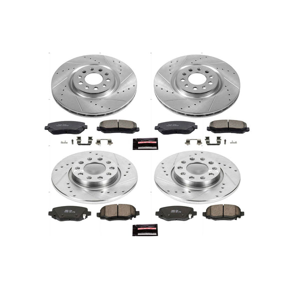 PowerStop Z23 Daily Driver Carbon-Fiber Ceramic Brake Pad and Drilled & Slotted